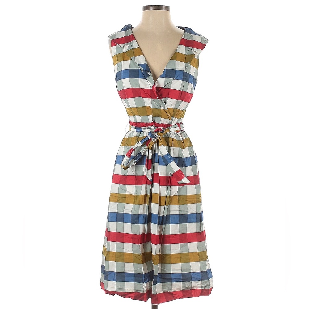 MAEVE ANTHRO CHECKERED DRESS